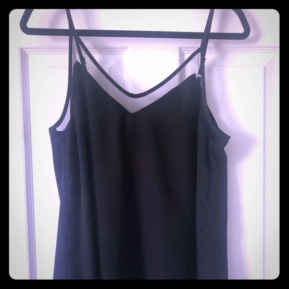 Lulus Sweet Fling Black Mesh Tank Top